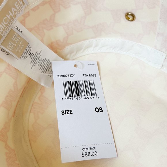Michael Kors Bucket Hat MK Signature Tea Rose Multi - Picture 4 of 4